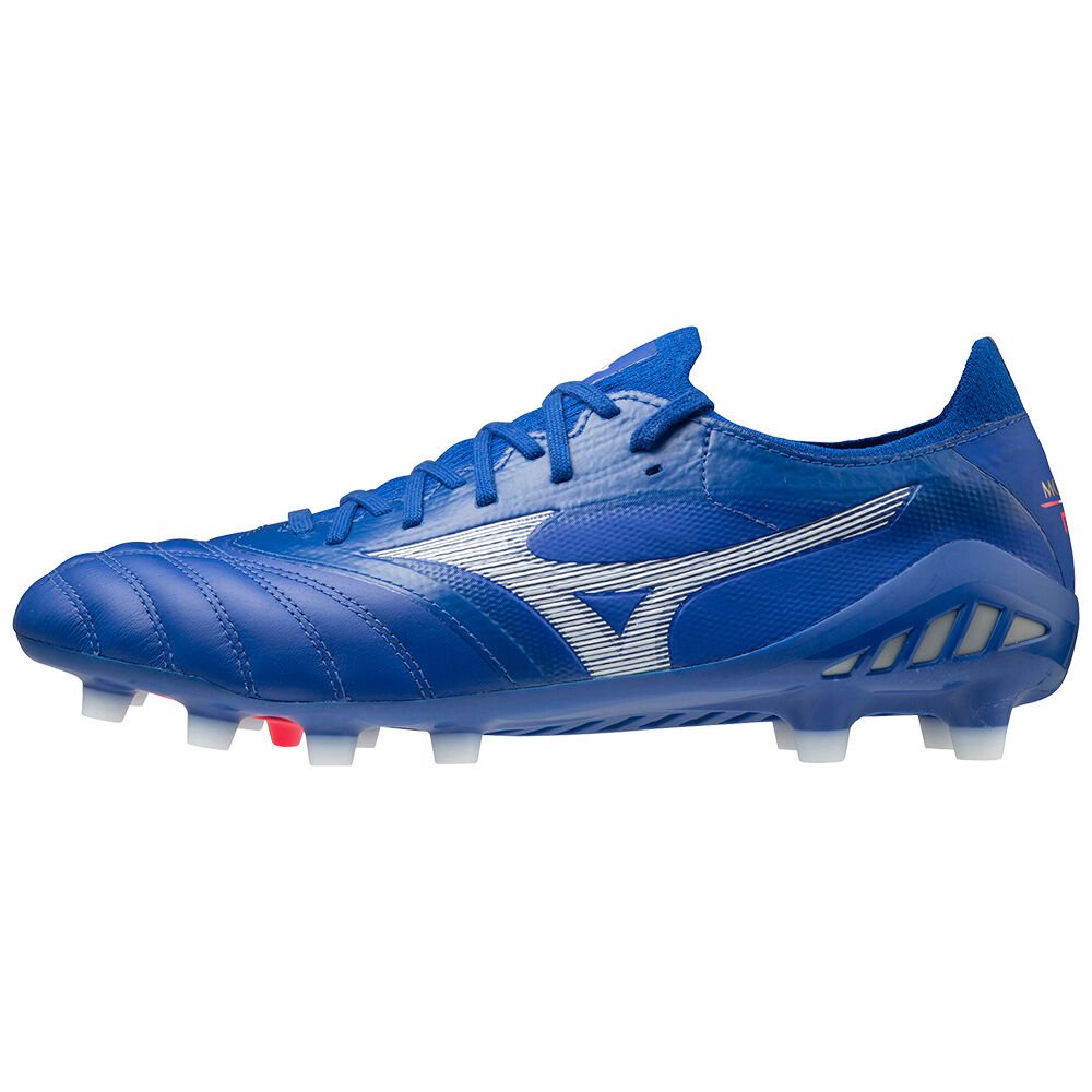 Botas de Futbol Mizuno Morelia Neo 3 Beta Elite Hombre Azules/Blancas Baratas DBER-80143